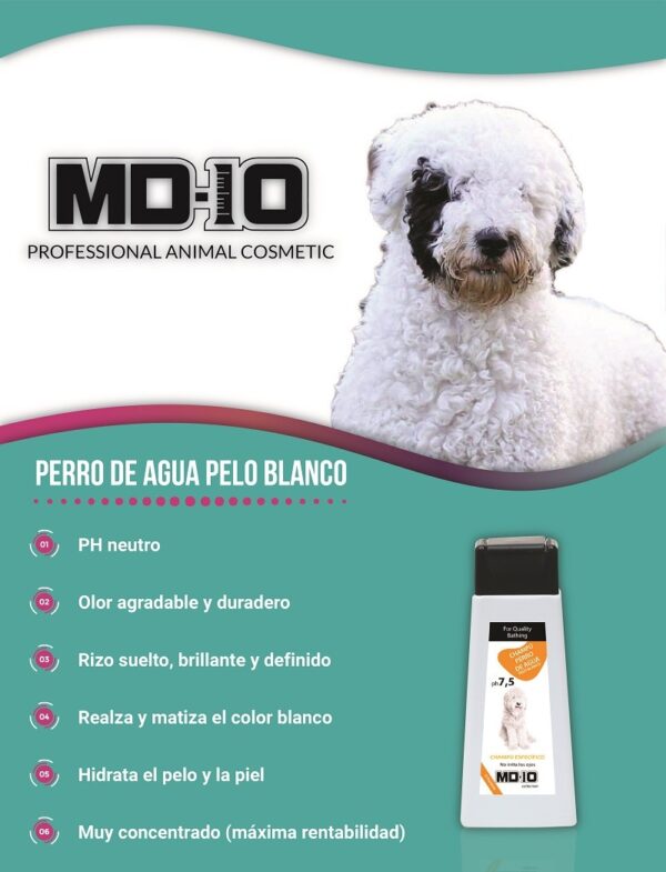 Champú Perro de Agua Español Pelo Blanco