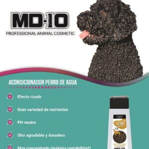 PACK Champú Perro de Agua Español Pelo Negro + Acondicionador + 2 Botellas Mezcladoras