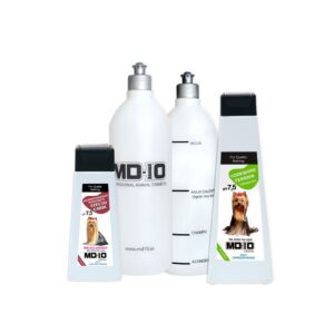 PACK Champú Yorkshire Terrier + Acondicionador + 2 Botellas Mezcladoras